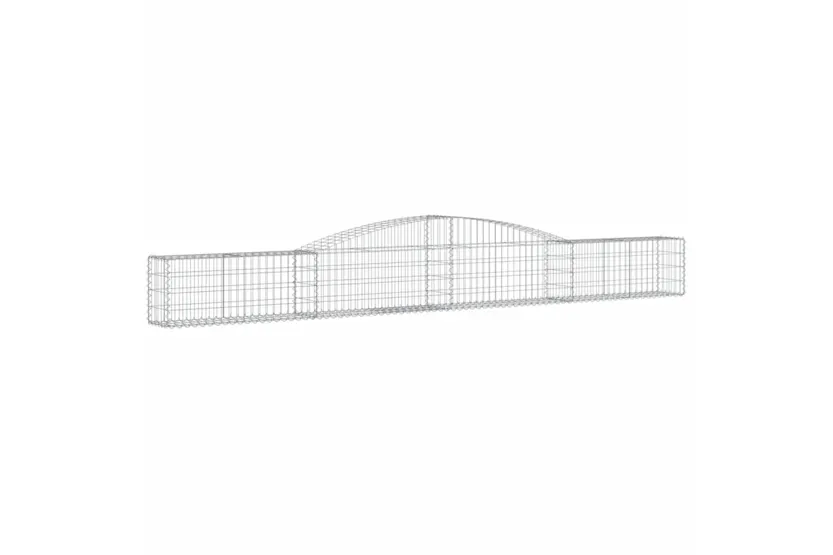 vidaXL 3146827 Arched Gabion Baskets 2 Pcs 400x30x40/60cm Galvanised Iron vidaXL 3146827 Arched Gabion Baskets 2 Pcs 400x30x40/60cm Galvanised Iron