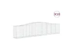 vidaXL 3145951 Arched Gabion Baskets 10 Pcs 400x50x80/100cm Galvanised Iron vidaXL 3145951 Arched Gabion Baskets 10 Pcs 400x50x80/100cm Galvanised Iron