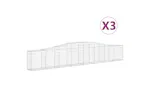 vidaXL 3145801 Arched Gabion Baskets 3 Pcs 400x30x60/80cm Galvanised Iron vidaXL 3145801 Arched Gabion Baskets 3 Pcs 400x30x60/80cm Galvanised Iron
