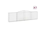 vidaXL 3146871 Arched Gabion Baskets 7 Pcs 400x30x100/120cm Galvanised Iron vidaXL 3146871 Arched Gabion Baskets 7 Pcs 400x30x100/120cm Galvanised Iron