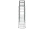 vidaXL 3146111 Arched Gabion Baskets 3 Pcs 200x30x100/120cm Galvanised Iron vidaXL 3146111 Arched Gabion Baskets 3 Pcs 200x30x100/120cm Galvanised Iron