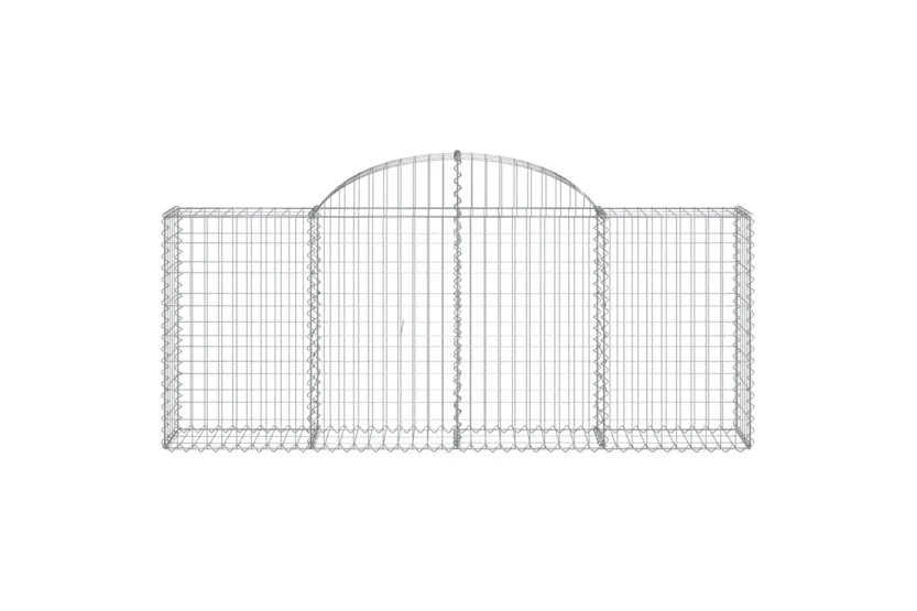 vidaXL 3146101 Arched Gabion Baskets 14 Pcs 200x30x80/100cm Galvanised Iron vidaXL 3146101 Arched Gabion Baskets 14 Pcs 200x30x80/100cm Galvanised Iron