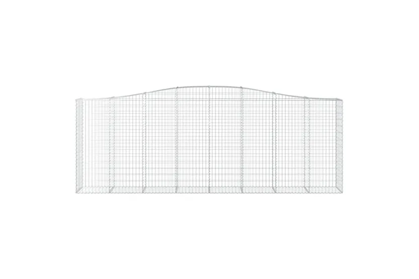 vidaXL 3145983 Arched Gabion Baskets 3 Pcs 400x50x140/160cm Galvanised Iron vidaXL 3145983 Arched Gabion Baskets 3 Pcs 400x50x140/160cm Galvanised Iron
