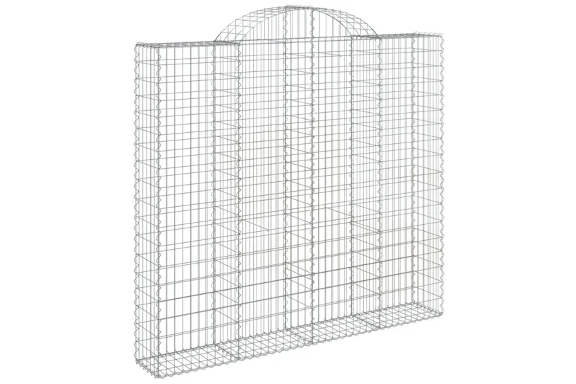 vidaXL 3146194 Arched Gabion Baskets 2 Pcs 200x30x180/200cm Galvanised Iron vidaXL 3146194 Arched Gabion Baskets 2 Pcs 200x30x180/200cm Galvanised Iron