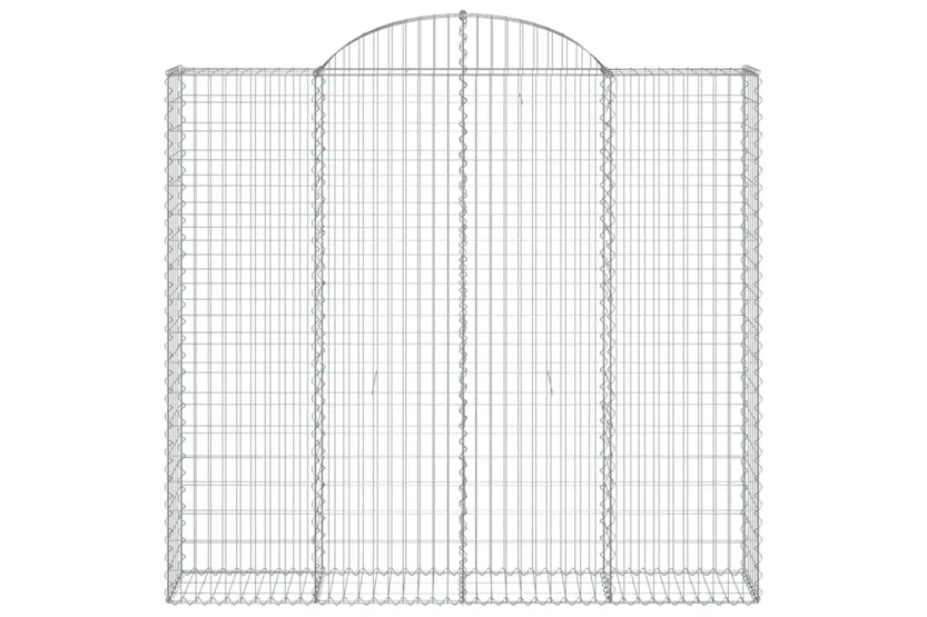 vidaXL 3146194 Arched Gabion Baskets 2 Pcs 200x30x180/200cm Galvanised Iron vidaXL 3146194 Arched Gabion Baskets 2 Pcs 200x30x180/200cm Galvanised Iron