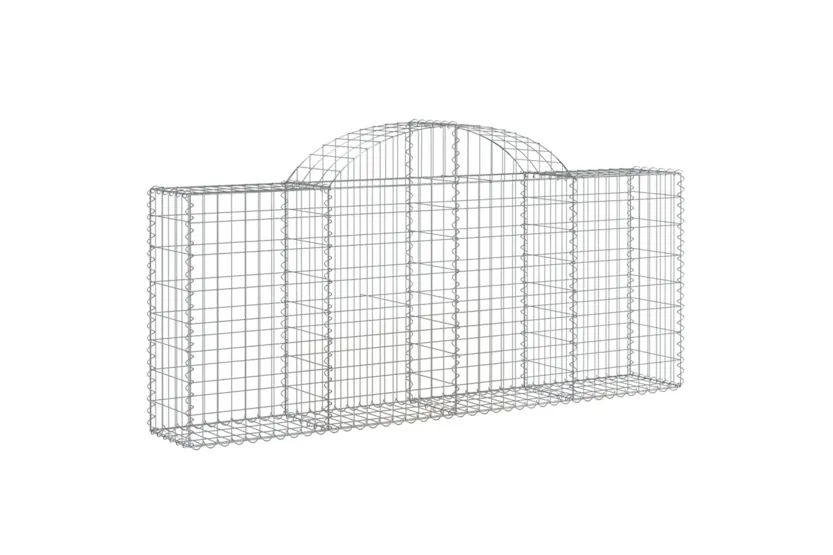 vidaXL 3146094 Arched Gabion Baskets 7 Pcs 200x30x80/100cm Galvanised Iron vidaXL 3146094 Arched Gabion Baskets 7 Pcs 200x30x80/100cm Galvanised Iron