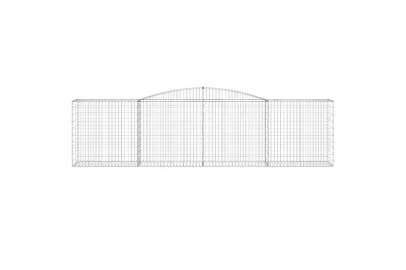 vidaXL 3146998 Arched Gabion Baskets 4 Pcs 400x50x100/120cm Galvanised Iron vidaXL 3146998 Arched Gabion Baskets 4 Pcs 400x50x100/120cm Galvanised Iron