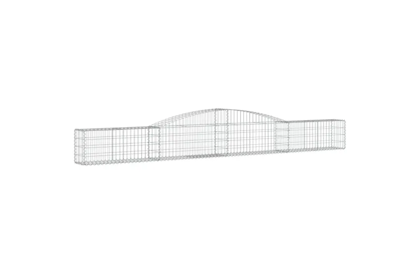 vidaXL 3146828 Arched Gabion Baskets 3 Pcs 400x30x40/60cm Galvanised Iron vidaXL 3146828 Arched Gabion Baskets 3 Pcs 400x30x40/60cm Galvanised Iron