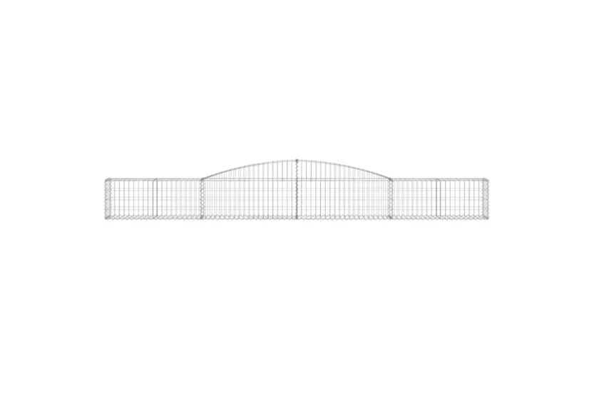 vidaXL 3146828 Arched Gabion Baskets 3 Pcs 400x30x40/60cm Galvanised Iron vidaXL 3146828 Arched Gabion Baskets 3 Pcs 400x30x40/60cm Galvanised Iron