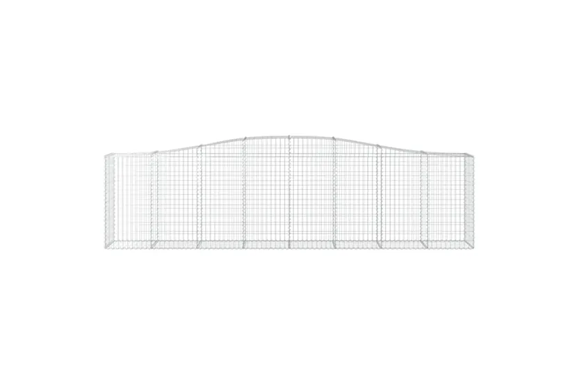 vidaXL 3145958 Arched Gabion Baskets 4 Pcs 400x50x100/120cm Galvanised Iron vidaXL 3145958 Arched Gabion Baskets 4 Pcs 400x50x100/120cm Galvanised Iron