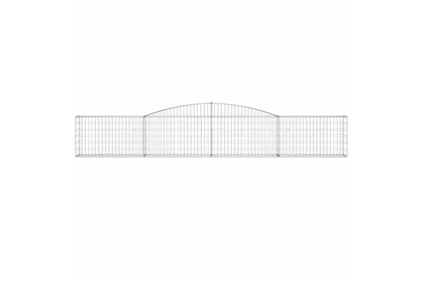 vidaXL 3146846 Arched Gabion Baskets 8 Pcs 400x30x60/80cm Galvanised Iron vidaXL 3146846 Arched Gabion Baskets 8 Pcs 400x30x60/80cm Galvanised Iron