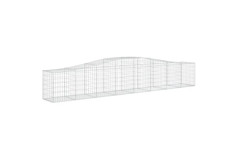 vidaXL 3145931 Arched Gabion Baskets 3 Pcs 400x50x60/80cm Galvanised Iron vidaXL 3145931 Arched Gabion Baskets 3 Pcs 400x50x60/80cm Galvanised Iron