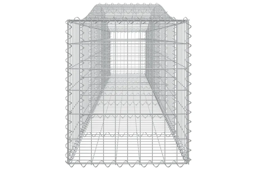 vidaXL 3145931 Arched Gabion Baskets 3 Pcs 400x50x60/80cm Galvanised Iron vidaXL 3145931 Arched Gabion Baskets 3 Pcs 400x50x60/80cm Galvanised Iron