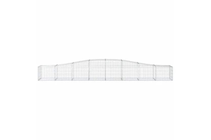 vidaXL 3145919 Arched Gabion Baskets 4 Pcs 400x50x40/60cm Galvanised Iron vidaXL 3145919 Arched Gabion Baskets 4 Pcs 400x50x40/60cm Galvanised Iron