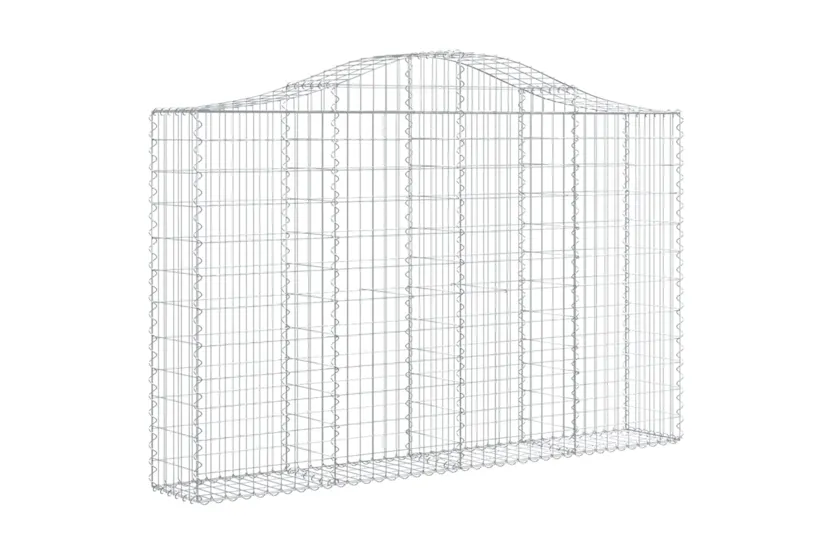 vidaXL 3145453 Arched Gabion Baskets 4 Pcs 200x30x120/140cm Galvanised Iron vidaXL 3145453 Arched Gabion Baskets 4 Pcs 200x30x120/140cm Galvanised Iron