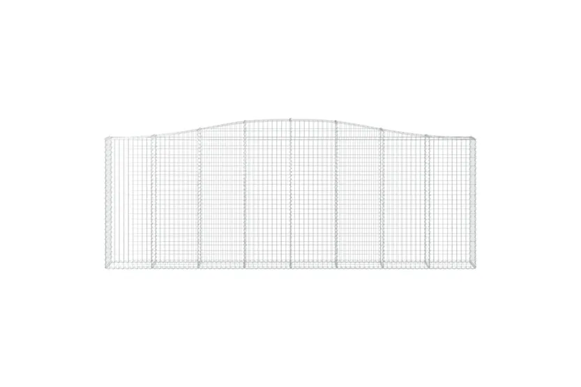 vidaXL 3145853 Arched Gabion Baskets 3 Pcs 400x30x140/160cm Galvanised Iron vidaXL 3145853 Arched Gabion Baskets 3 Pcs 400x30x140/160cm Galvanised Iron
