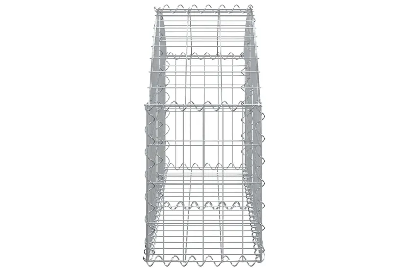 vidaXL 153422 Arched Gabion Basket 100x30x40/60cm Galvanised Iron vidaXL 153422 Arched Gabion Basket 100x30x40/60cm Galvanised Iron