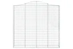 vidaXL 153389 Arched Gabion Basket 200x30x180/200cm Galvanised Iron vidaXL 153389 Arched Gabion Basket 200x30x180/200cm Galvanised Iron