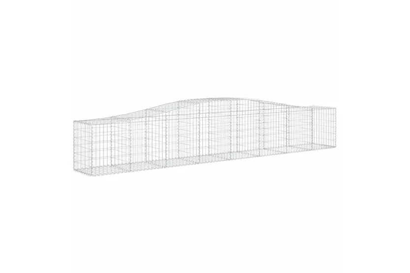 vidaXL 3145932 Arched Gabion Baskets 4 Pcs 400x50x60/80cm Galvanised Iron vidaXL 3145932 Arched Gabion Baskets 4 Pcs 400x50x60/80cm Galvanised Iron