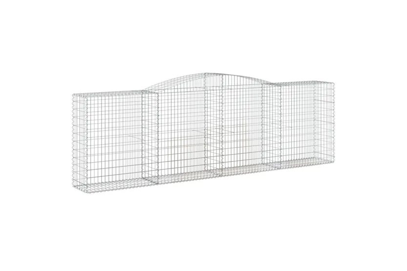 vidaXL 3147012 Arched Gabion Baskets 5 Pcs 400x50x120/140cm Galvanised Iron vidaXL 3147012 Arched Gabion Baskets 5 Pcs 400x50x120/140cm Galvanised Iron