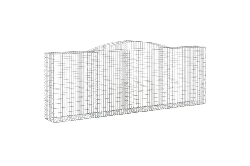 vidaXL 3147023 Arched Gabion Baskets 3 Pcs 400x50x140/160cm Galvanised Iron vidaXL 3147023 Arched Gabion Baskets 3 Pcs 400x50x140/160cm Galvanised Iron