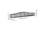 vidaXL 3145923 Arched Gabion Baskets 8 Pcs 400x50x40/60cm Galvanised Iron vidaXL 3145923 Arched Gabion Baskets 8 Pcs 400x50x40/60cm Galvanised Iron
