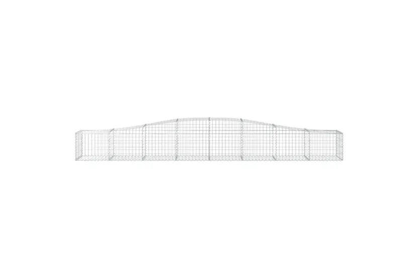 vidaXL 3145923 Arched Gabion Baskets 8 Pcs 400x50x40/60cm Galvanised Iron vidaXL 3145923 Arched Gabion Baskets 8 Pcs 400x50x40/60cm Galvanised Iron