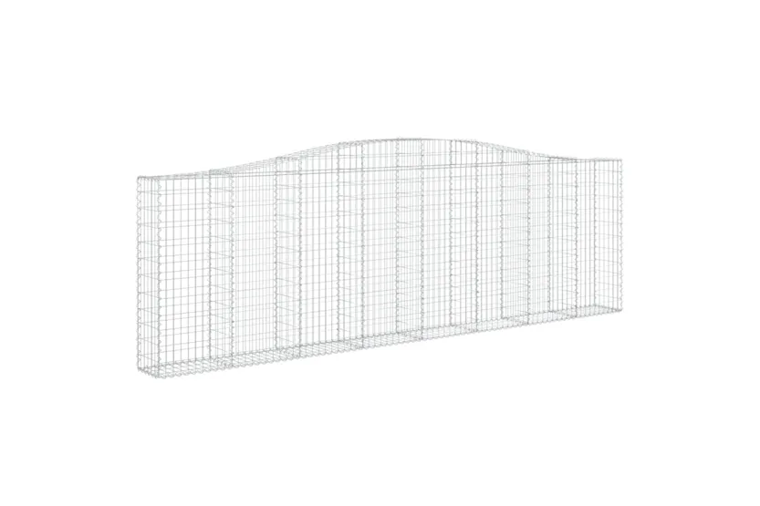 vidaXL 3145840 Arched Gabion Baskets 3 Pcs 400x30x120/140cm Galvanised Iron vidaXL 3145840 Arched Gabion Baskets 3 Pcs 400x30x120/140cm Galvanised Iron