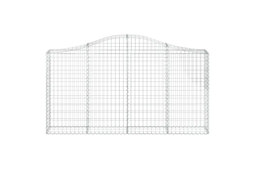 vidaXL 3145437 Arched Gabion Baskets 9 Pcs 200x30x100/120cm Galvanised Iron vidaXL 3145437 Arched Gabion Baskets 9 Pcs 200x30x100/120cm Galvanised Iron