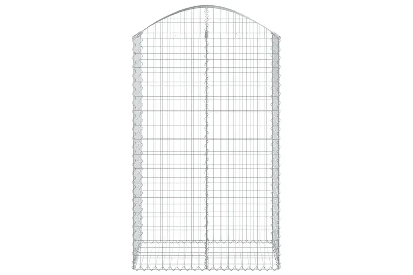 vidaXL 153438 Arched Gabion Basket 100x50x160/180cm Galvanised Iron vidaXL 153438 Arched Gabion Basket 100x50x160/180cm Galvanised Iron