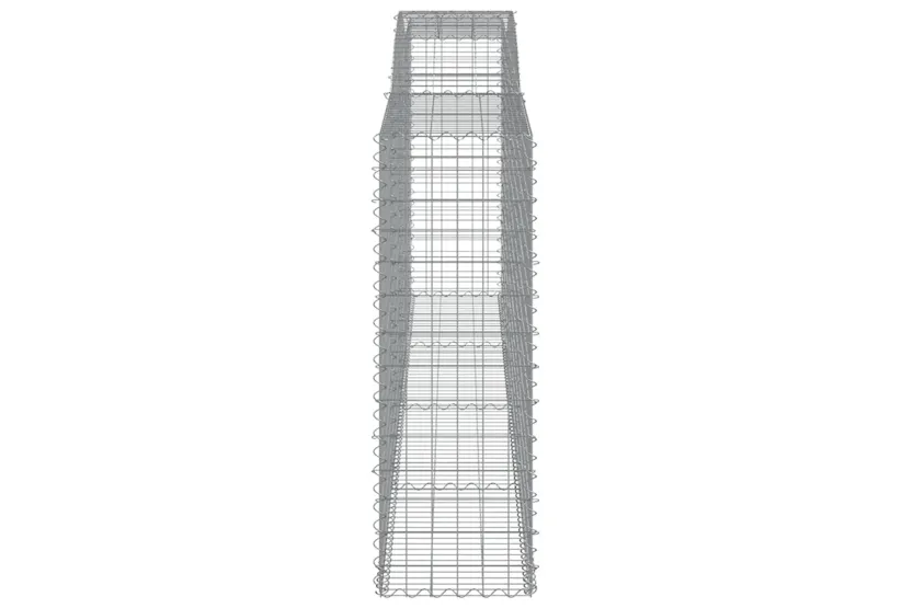 vidaXL 3147022 Arched Gabion Baskets 2 Pcs 400x50x140/160cm Galvanised Iron vidaXL 3147022 Arched Gabion Baskets 2 Pcs 400x50x140/160cm Galvanised Iron
