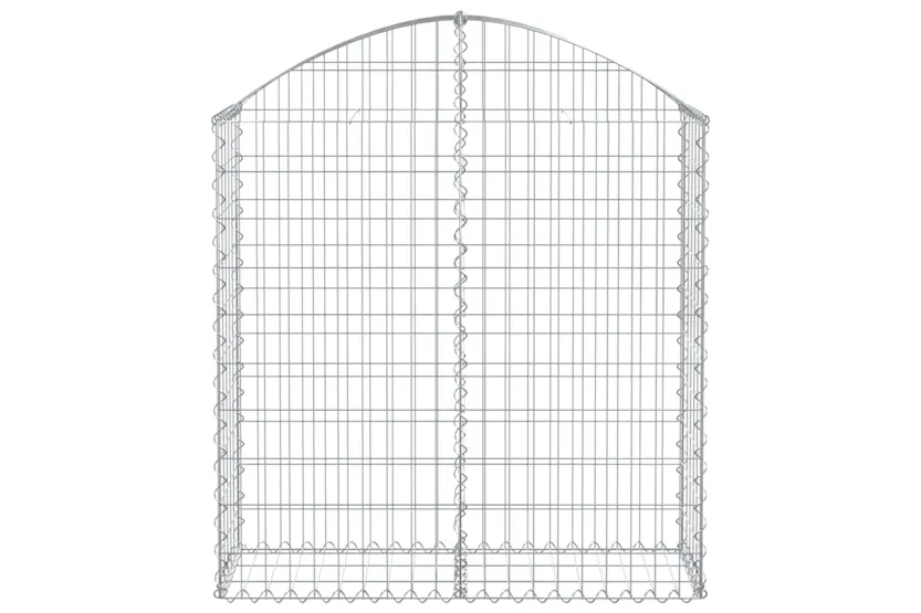 vidaXL 153425 Arched Gabion Basket 100x30x100/120cm Galvanised Iron vidaXL 153425 Arched Gabion Basket 100x30x100/120cm Galvanised Iron