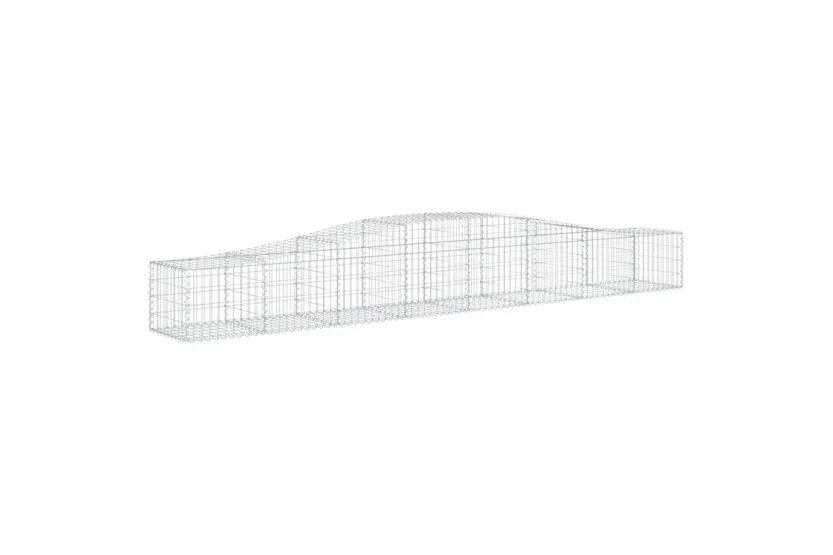 vidaXL 3145923 Arched Gabion Baskets 8 Pcs 400x50x40/60cm Galvanised Iron vidaXL 3145923 Arched Gabion Baskets 8 Pcs 400x50x40/60cm Galvanised Iron