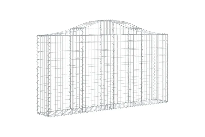 vidaXL 3145437 Arched Gabion Baskets 9 Pcs 200x30x100/120cm Galvanised Iron vidaXL 3145437 Arched Gabion Baskets 9 Pcs 200x30x100/120cm Galvanised Iron