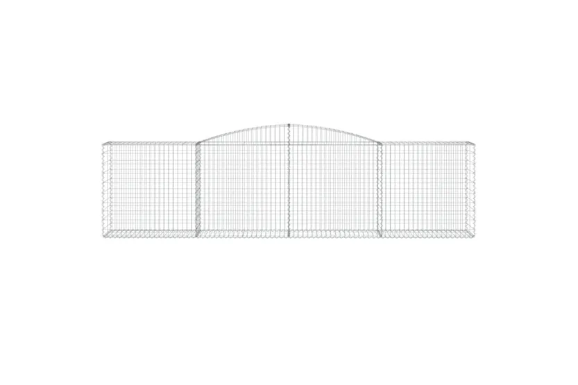 vidaXL 3146997 Arched Gabion Baskets 3 Pcs 400x50x100/120cm Galvanised Iron vidaXL 3146997 Arched Gabion Baskets 3 Pcs 400x50x100/120cm Galvanised Iron