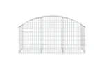 vidaXL 153453 Arched Gabion Basket 150x50x60/80cm Galvanised Iron vidaXL 153453 Arched Gabion Basket 150x50x60/80cm Galvanised Iron