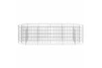 vidaXL 152025 Gabion Raised Bed Galvanised Iron 190x50x50cm vidaXL 152025 Gabion Raised Bed Galvanised Iron 190x50x50cm