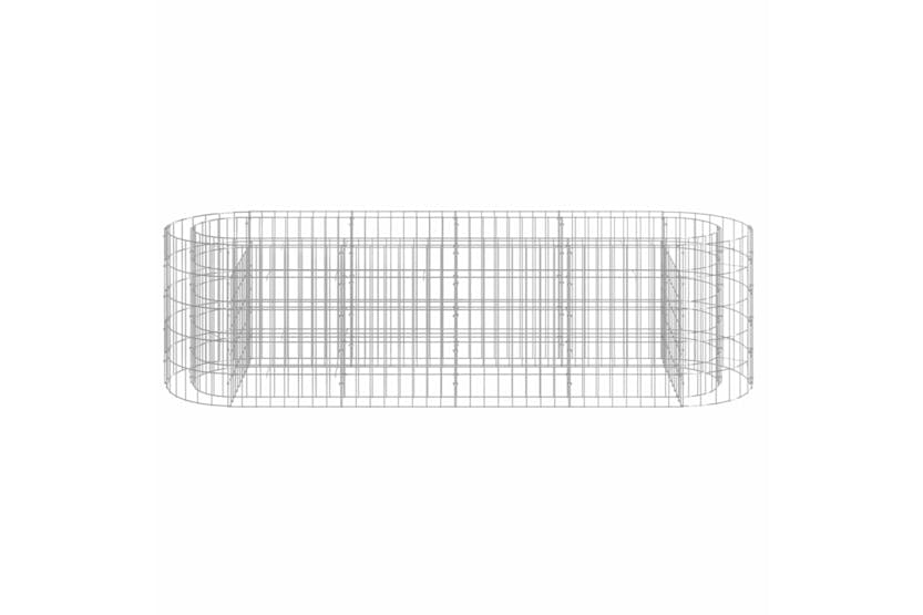 vidaXL 152025 Gabion Raised Bed Galvanised Iron 190x50x50cm vidaXL 152025 Gabion Raised Bed Galvanised Iron 190x50x50cm