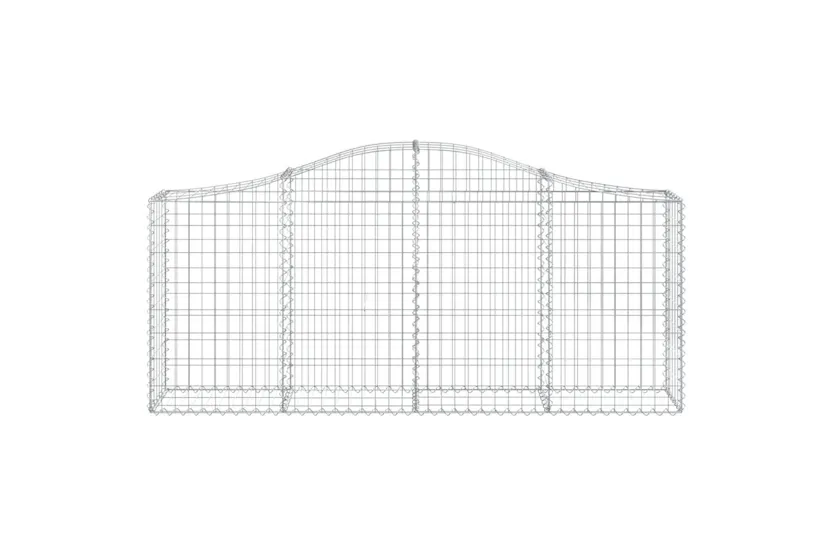 vidaXL 3145410 Arched Gabion Baskets 3 Pcs 200x30x80/100cm Galvanised Iron vidaXL 3145410 Arched Gabion Baskets 3 Pcs 200x30x80/100cm Galvanised Iron