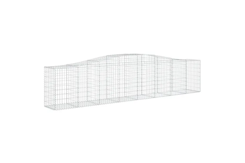 vidaXL 3145949 Arched Gabion Baskets 8 Pcs 400x50x80/100cm Galvanised Iron vidaXL 3145949 Arched Gabion Baskets 8 Pcs 400x50x80/100cm Galvanised Iron
