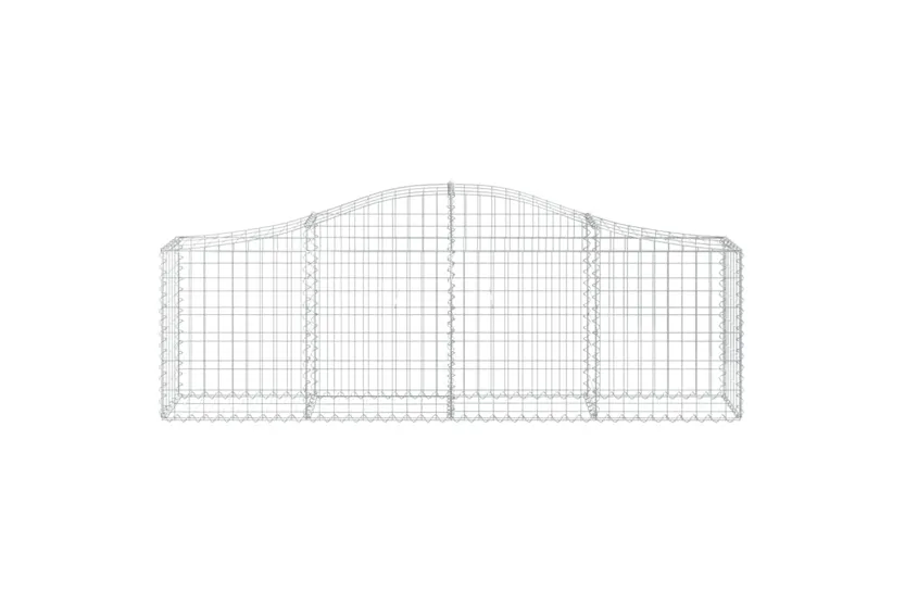 vidaXL 3145392 Arched Gabion Baskets 6 Pcs 200x30x60/80cm Galvanised Iron vidaXL 3145392 Arched Gabion Baskets 6 Pcs 200x30x60/80cm Galvanised Iron