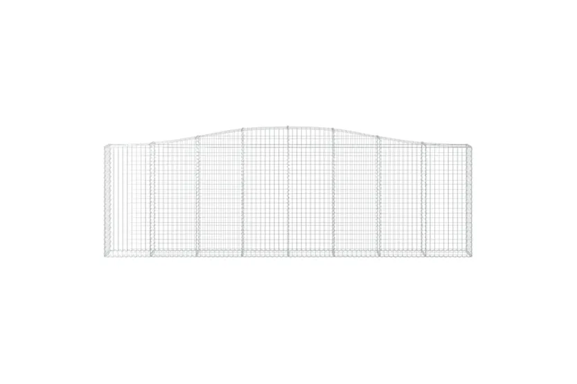 vidaXL 3145842 Arched Gabion Baskets 5 Pcs 400x30x120/140cm Galvanised Iron vidaXL 3145842 Arched Gabion Baskets 5 Pcs 400x30x120/140cm Galvanised Iron