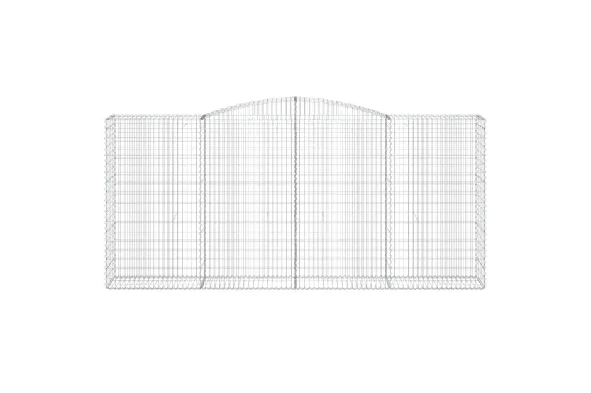 vidaXL 3147049 Arched Gabion Baskets 3 Pcs 400x50x180/200cm Galvanised Iron vidaXL 3147049 Arched Gabion Baskets 3 Pcs 400x50x180/200cm Galvanised Iron