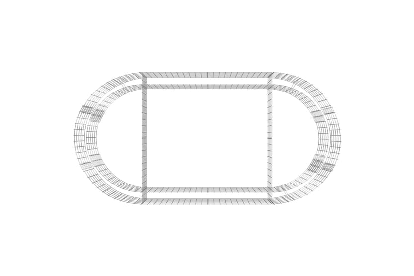 vidaXL 152040 Gabion Raised Bed Galvanised Iron 200x100x50cm vidaXL 152040 Gabion Raised Bed Galvanised Iron 200x100x50cm