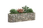 vidaXL 152025 Gabion Raised Bed Galvanised Iron 190x50x50cm vidaXL 152025 Gabion Raised Bed Galvanised Iron 190x50x50cm