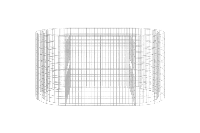 vidaXL 152045 Gabion Raised Bed Galvanised Iron 200x100x100cm vidaXL 152045 Gabion Raised Bed Galvanised Iron 200x100x100cm