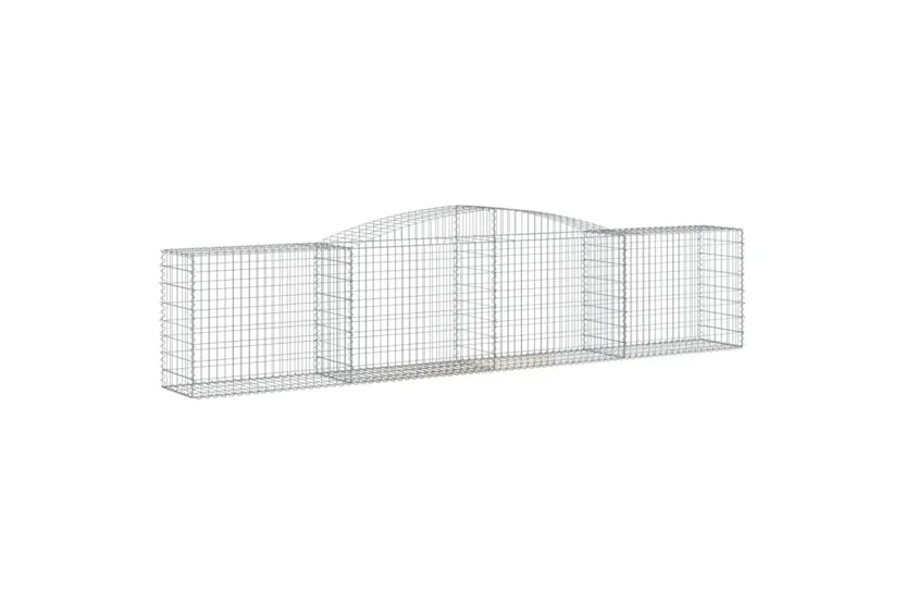 vidaXL 3146988 Arched Gabion Baskets 7 Pcs 400x50x80/100cm Galvanised Iron vidaXL 3146988 Arched Gabion Baskets 7 Pcs 400x50x80/100cm Galvanised Iron