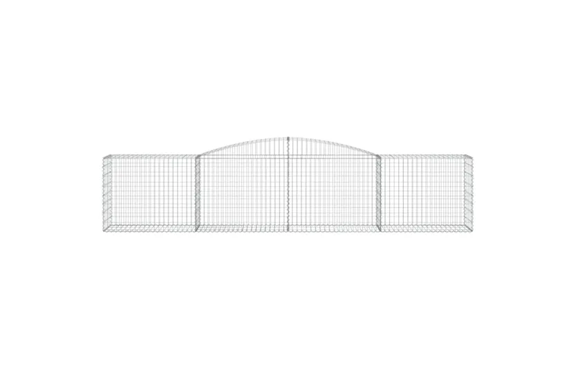 vidaXL 3146989 Arched Gabion Baskets 8 Pcs 400x50x80/100cm Galvanised Iron vidaXL 3146989 Arched Gabion Baskets 8 Pcs 400x50x80/100cm Galvanised Iron