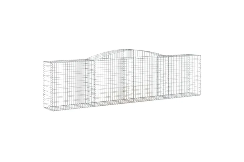 vidaXL 3146999 Arched Gabion Baskets 5 Pcs 400x50x100/120cm Galvanised Iron vidaXL 3146999 Arched Gabion Baskets 5 Pcs 400x50x100/120cm Galvanised Iron