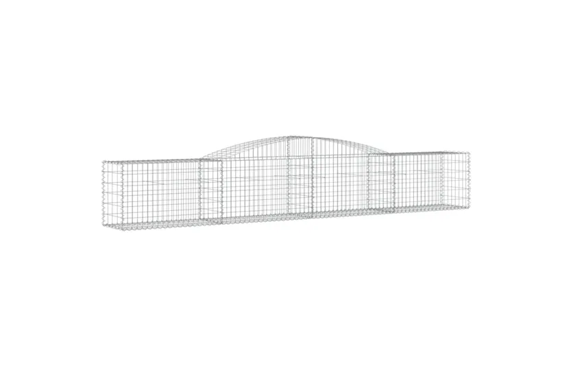 vidaXL 3146972 Arched Gabion Baskets 4 Pcs 400x50x60/80cm Galvanised Iron vidaXL 3146972 Arched Gabion Baskets 4 Pcs 400x50x60/80cm Galvanised Iron